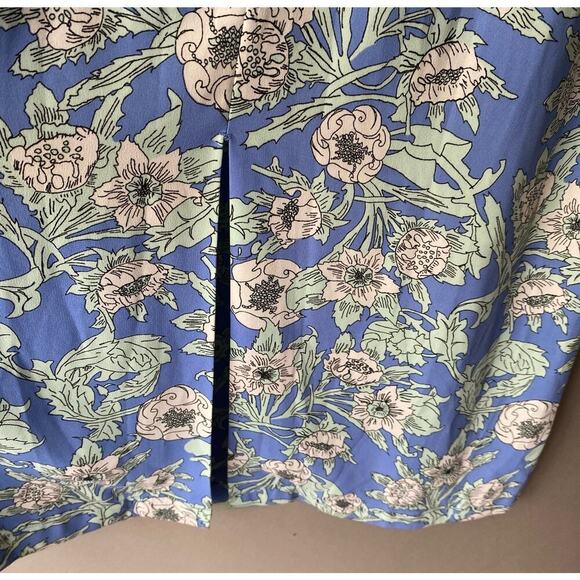 H&M sz 2 blue green halter floral boho maxi sundress‎ - Picture 10 of 10